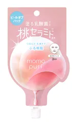 ももぷり フレッシュピールオフパック 20mL パック はがすパック ピールオフパック 角質ケア くすみケア 透明感 ぷりっとピュアな桃ツヤ肌 のサムネイル