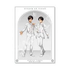 【CS.FRONT】進撃の巨人 Black & White ver. アクリルボード /02 エレン・リヴァイ（White）