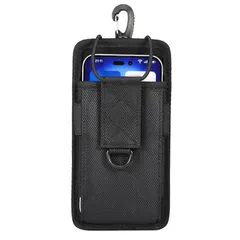 【新品】 スマホ カラビナ ポーチ,YODIMDA べルト ケースウエスト ナイロン 携帯 収納ポーチ 対応17 Pro Max,wish4用スマホ収納 ケース腰