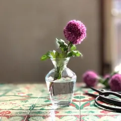 ミニ ガラスフラワーベース Isabella クリア ガラス 一輪挿し 花瓶 小さい フラワーベース おしゃれ アンティーク 風 インテリア 84204