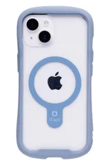 iFace Reflection Magnetic iPhone 14 専用 MagSafe 対応 ケース クリア 強化ガラス (ペールブルー)【アイフェイス アイフォン14 用 iphone14 用 カバー マグセ [ペールブルー・iPhone 14 専用]
