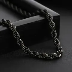 ネックレス メンズ レディース チェーン ブラック ステンレス パンク ストリート アクセサリー ユニセックス 高品質 高耐久 シンプル ギフト プレゼント 父の日 イースター カーニバル トレンド 人気 黒 ジュエリー