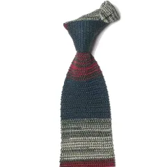 ALL イタリア産シルクニット ヴィンテージネックタイ 058