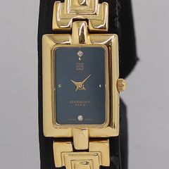 684 稼動 GIVENCHY時計 レディース バングル ゴールド アンティーク 