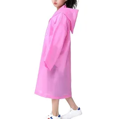 【新品】 [DZTSMART] レインコート こども用 EVAエコ素材の合羽 カッパ 子供 男の子 女の子 おしゃれ 超軽量 超撥水 防風 通学 自転車 遠足 旅行 ボランティア活動 アウトドア 梅雨対策 適用身長121-150cm (ピンク) 0