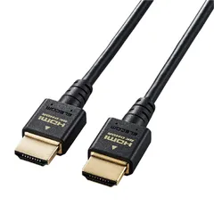 新品 エレコム HDMI 2.1 ケーブル スリム ウルトラハイスピード 2m 【Ultra High Speed HDMI Cable認証品】 8K(60Hz) 4K(120Hz) 48Gbps 超高速 【 PS5 / PS4 Nintendo Switch