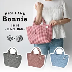 ランチバッグ 保冷 マチ 広い 保温 保冷バッグ Bonnie タータンチェック ブルー ブラック レッド クーラーバッグ バッグインバッグ ポーチ エコバッグ カバン バック アウトドア キャンプ 新生活 プレゼント アルミシート 簡易保冷 ランチタイム
