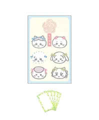 新品 ちいかわ ポチ袋 お年玉 お年玉袋 3枚入り ブルーイエロー セット（ポチ袋、メッセージカード）