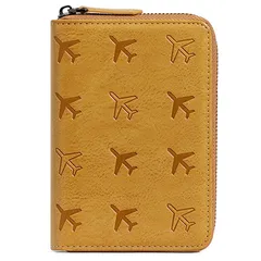 【新品】 [Ganve] パスポートケース 財布兼用 RFID スキミング防止 可愛い 丈夫 カードケース 合皮 レディース メンズ パスポートカバー ジッパー付き 人気 おしゃれ パスポート入れ 女性 海外 旅行 便利グッズ 盗難防止 ID IC クレジ 1