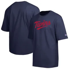 チャンピオン レディース トップス Tシャツ Mens Championavy Minnesota Twins All Star Chenille Wordmark TShirtwnavy ネイビー