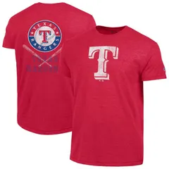 【送料無料】 チャンピオン レディース Tシャツ トップス Mens Champion Red Texas Rangers TriBlend TShirt Rgr Red