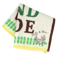 【新品】 【ポール＆ジョー アクセソワ】 タオルハンカチ カラフルロゴとジプシー刺繍 (アイボリー) 婦人 レディース タオル ハンドタオル 約25cm 000483-0013-03 1