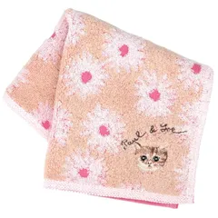 【新品】 【ポール＆ジョー アクセソワ】 タオルハンカチ お花とヌネット刺繍 (ベージュ) 婦人 レディース タオル ハンドタオル 約25cm 000483-0012-02 1