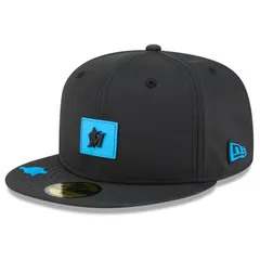 ニューエラ レディース アクセサリー 帽子 Mens New Era Black Miami Marlins 2026 Clubhouse 59FIFTY Fitted Hat Mrl Black ブラック