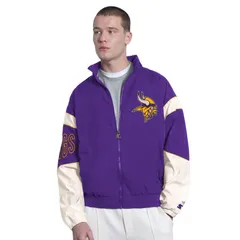 スターター レディース アウター ジャケット・ブルゾン パーカー Menstarter Purple Minnesota Vikings The Gust FullZip Hoodie Mvk Purのサムネイル