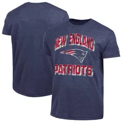 【送料無料】 チャンピオン レディース Tシャツ トップス Mens Champion Navy New England Patriots Ultimate TriBlend TShirt Pat Navy