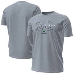 アンダーアーマー レディース トップス Tシャツ オーバーレイ Mens Under Armour Heather Gray Notre Dame Fighting Irish Overlay Performance TShirt Ntd Grey グレー