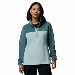 【送料無料】 コロンビア レディース ジャケット・ブルゾン アウター Womens Columbia Benton Springs 12 Snap Pullover Crushed Blue Everblue