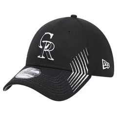 【送料無料】 ニューエラ レディース 帽子 アクセサリー Mens New Era Black Colorado Rockies Active Dash Mark 39THIRTY Flex Hat Rck Black