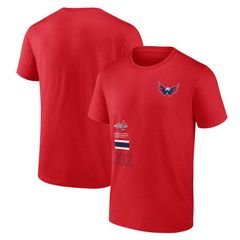 アンブランデッド レディース トップス Tシャツ キャップ Unbranded Mens Fanatics Branded Red Washington Capitals RepresentShirt