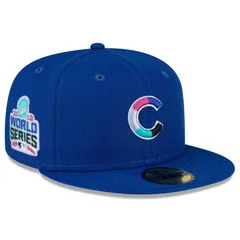 【送料無料】 ニューエラ レディース 帽子 アクセサリー Mens New Era Royal Chicago Cubs 2016 World Series Polar Lights 59FIFTY Fitted Hat Cub Blue