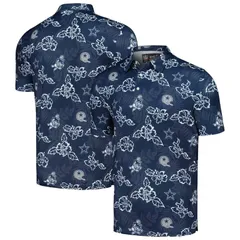 レインスプーナー レディース トップス Tシャツ ポロシャツ Mens Reyn Spooner Navy Dallas Cowboys Throwback Pua Performance Poloのサムネイル