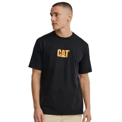 キャタピラー メンズ トップス Tシャツ ロゴ Mens Caterpillar Classicat Logo Tee No Colorのサムネイル
