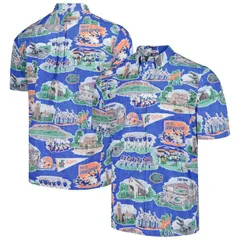 レインスプーナー レディース トップス Tシャツ ダウン Mens Reyn Spooneroyal Florida Gatorscenic ButtonDown Shirt Fld Blue ブルーのサムネイル