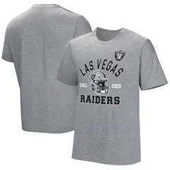 NFL レディース トップス Tシャツ NFL Mens Gray Las Vegas Raiders Tackle Adaptive TShirt Lvr Grey グレーのサムネイル