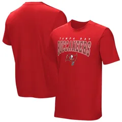 NFL レディース トップス Tシャツ NFL Mens Red Tampa Bay Buccaneers Home Team Adaptive TShirt Buc Red レッドのサムネイル