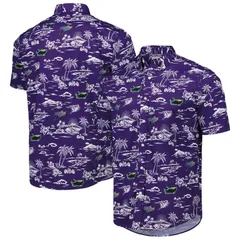 レインスプーナー レディース トップス Tシャツ ダウン Mens Reyn Spooner Purple Tampa Bay Rays Kekai ButtonDown Shirt Ray Purpのサムネイル