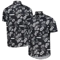 レインスプーナー レディース トップス Tシャツ Mens Reyn Spooner Black Las Vegas Raiders Kekai ButtonUp Shirt Lvr Black ブラのサムネイル