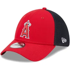 ニューエラ レディース アクセサリー 帽子 Mens New Era Red Los Angeles Angels Team Neo 39THIRTY Flex Hat Ang Red レッド