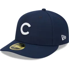 【送料無料】 ニューエラ レディース 帽子 アクセサリー Mens New Era Navy Chicago Cubs Oceanside Low Profile 59FIFTY Fitted Hat Cub Navy