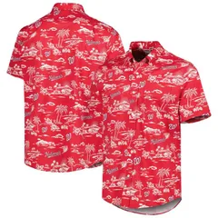 レインスプーナー レディース トップス Tシャツ Mens Reyn Spoonered Washingtonationals Kekai Performance ButtonUp Shirt Natのサムネイル