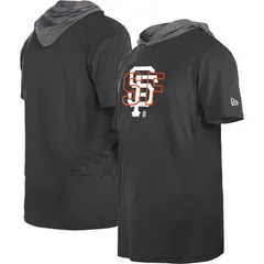 ニューエラ レディース トップス Tシャツ パーカー Mens New Era Black San Francisco Giants Team Hoodie TShirt Gnt Black ブラック