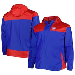 コロンビア レディース アウター ジャケット・ブルゾン Mens Columbia Royal Chicago Cubs Flash Forward Challenger OmniShade FullZip Windbreaker Cublue ブルー