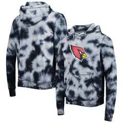 【送料無料】 ニューエラ レディース Tシャツ トップス Mens New Era Black Arizona Cardinals Team TieDye Pullover Hoodie Acr Black