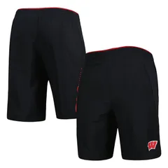 アンダーアーマー レディース ボトムス ハーフパンツ・ショーツ ショートパンツ Mens Under Armour Black Wisconsin Badgers Woven Shorts Wis Black ブラック