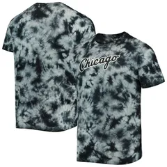 【送料無料】 ニューエラ レディース Tシャツ トップス Mens New Era Black Chicago White Sox Team TieDye TShirt Sox Black