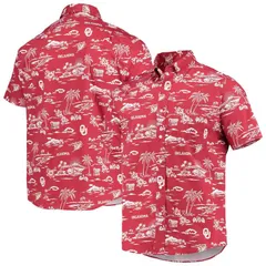 レインスプーナー レディース トップス Tシャツ ダウン Mens Reyn Spooner Crimson Oklahoma Sooners Classic ButtonDown Shirt Oklのサムネイル
