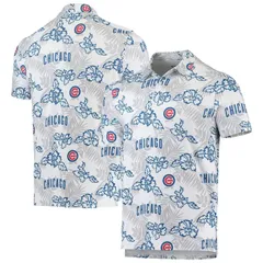 レインスプーナー レディース トップス Tシャツ ポロシャツ Mens Reyn Spooner White Chicago Cubs Performance Polo Cub White ホワイトのサムネイル