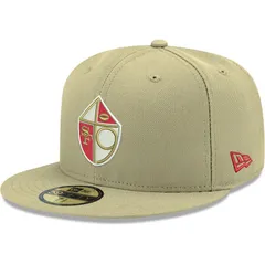 ニューエラ レディース アクセサリー 帽子 Mens New Era Gold San Francisco 49ers Omaha Throwback 59FIFTY Fitted Hat 49r Gold ゴールド