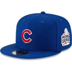 【送料無料】 ニューエラ レディース 帽子 アクセサリー Mens New Era Royal Chicago Cubs 2016 World Series Wool 59FIFTY Fitted Hat Cub Blue