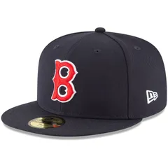 ニューエラ レディース アクセサリー 帽子 ウール Mens New Era Navy Boston Red Sox Cooperstown Collection Wool 59FIFTY Fitted Hat Rsx Navy ネイビー