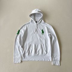 POLO RALPH LAUREN ビッグポニー パーカー 白×緑 y2k - メルカリ