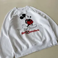 【USA製・90s】ディズニー スウェット ミッキー ホワイト ラグラン
