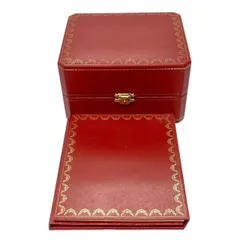 カルティエ ケース 時計用 空き箱　空箱　ボックス　BOX　説明書　付属品　化粧箱　レッド 赤 Cartier 時計用ケース 箱 