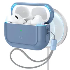 新品 ESR AirPods Pro2 ケース AirPods Pro 第2世代/第1世代 (2023/2022/2019)共通 MagSafe 対応(USB-C/Lightningケーブル対応) 耐衝撃 ハイブリッド落下保護 エアーポッズプロ 2 専用カバー