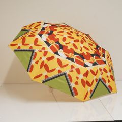 セリーヌ CELINE レトロ幾何学模様 雨傘 大型 折りたたみ レディース